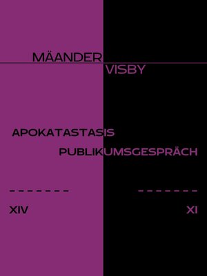 cover image of APOKATASTASIS & PUBLIKUMSGESPRÄCH